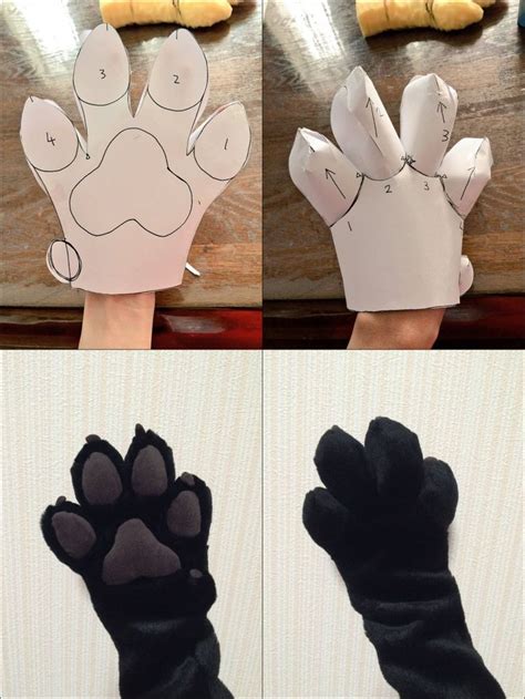 fursuit paw template